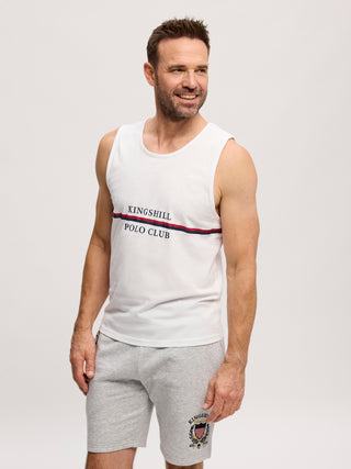 Kingshill Authentique Tank T-shirt A - White