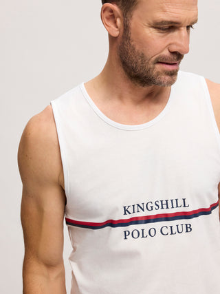 Kingshill Authentique Tank T-shirt A - White