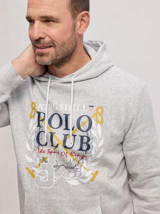 Kingshill Polo Club Hoodie Sweatshirt B - Grey Melange