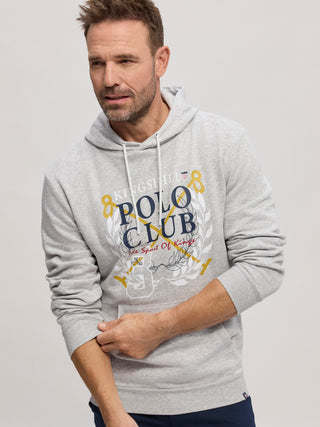 Kingshill Polo Club Hoodie Sweatshirt B - Grey Melange