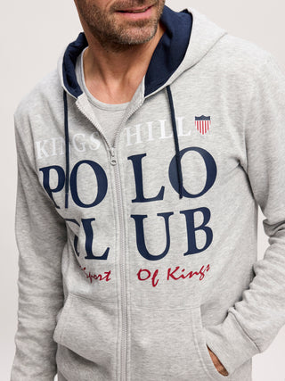 Kingshill Club Hoodie Sweatshirt B - Grey Melange